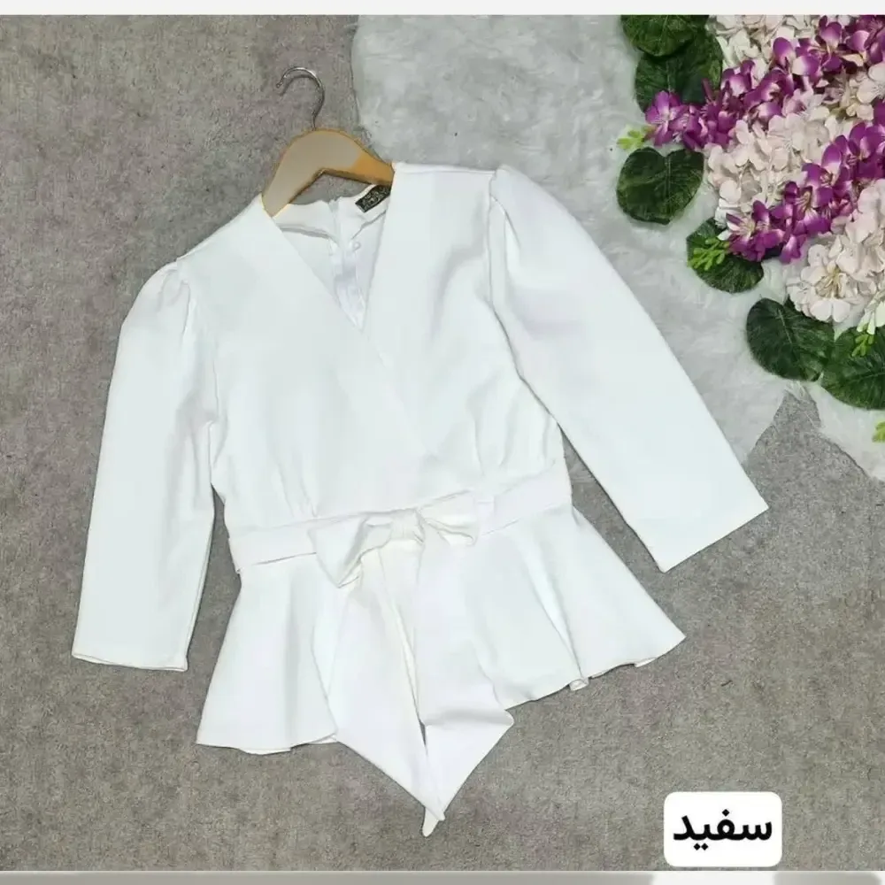 خرید شومیز پاپیونی مازراتی زنانه رنگ بندی متنوع سایز 1 و 2 و 4