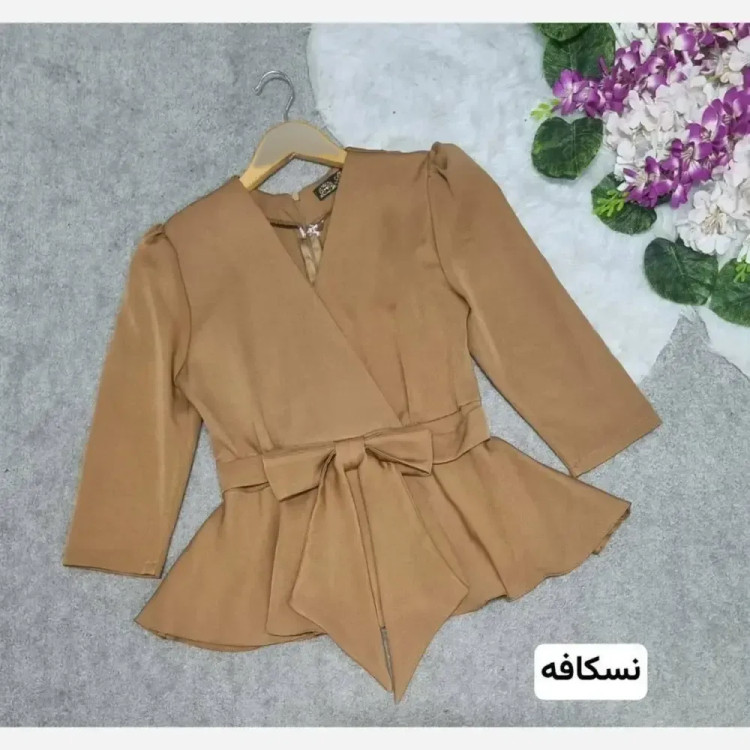 خرید شومیز پاپیونی مازراتی زنانه رنگ بندی متنوع سایز 1 و 2 و 4