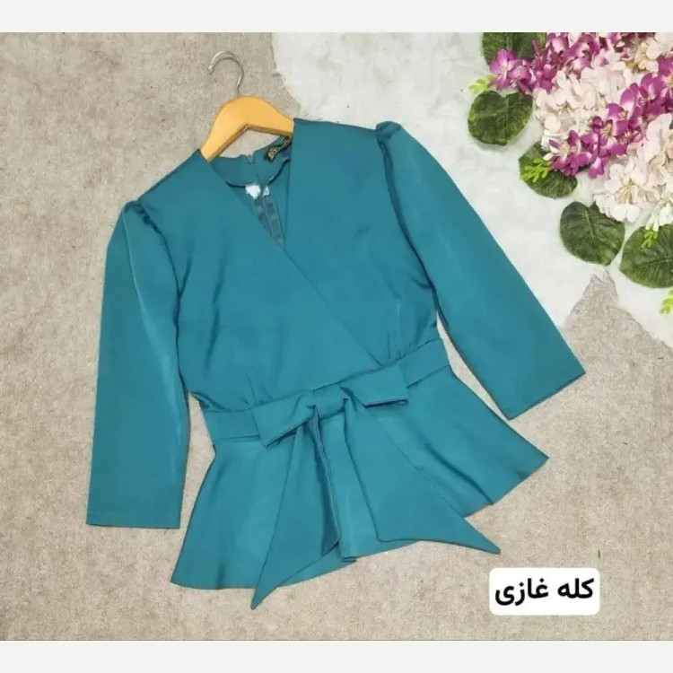 خرید شومیز پاپیونی مازراتی زنانه رنگ بندی متنوع سایز 1 و 2 و 4