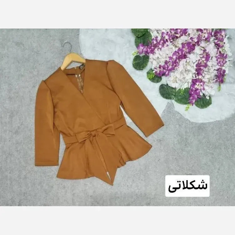 خرید شومیز پاپیونی مازراتی زنانه رنگ بندی متنوع سایز 1 و 2 و 4