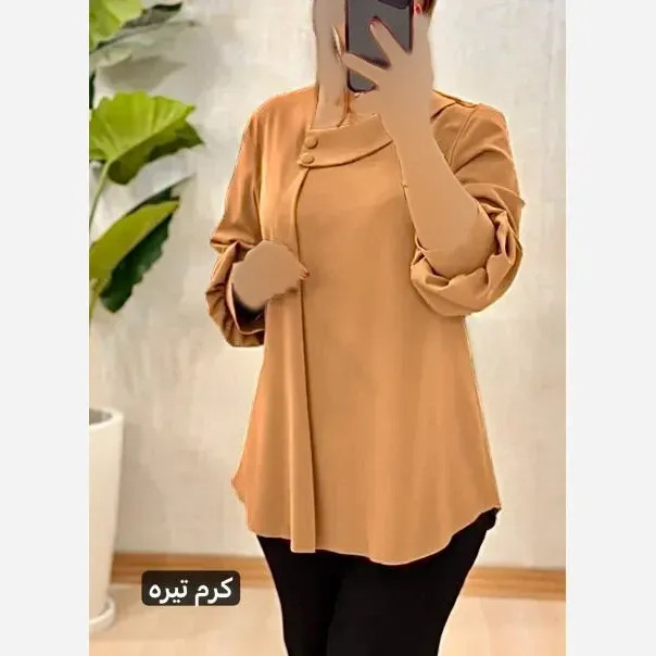 شومیز زنانه مجلسی مزون دوز جنس الیزه مصری اعلا گرم بالا
