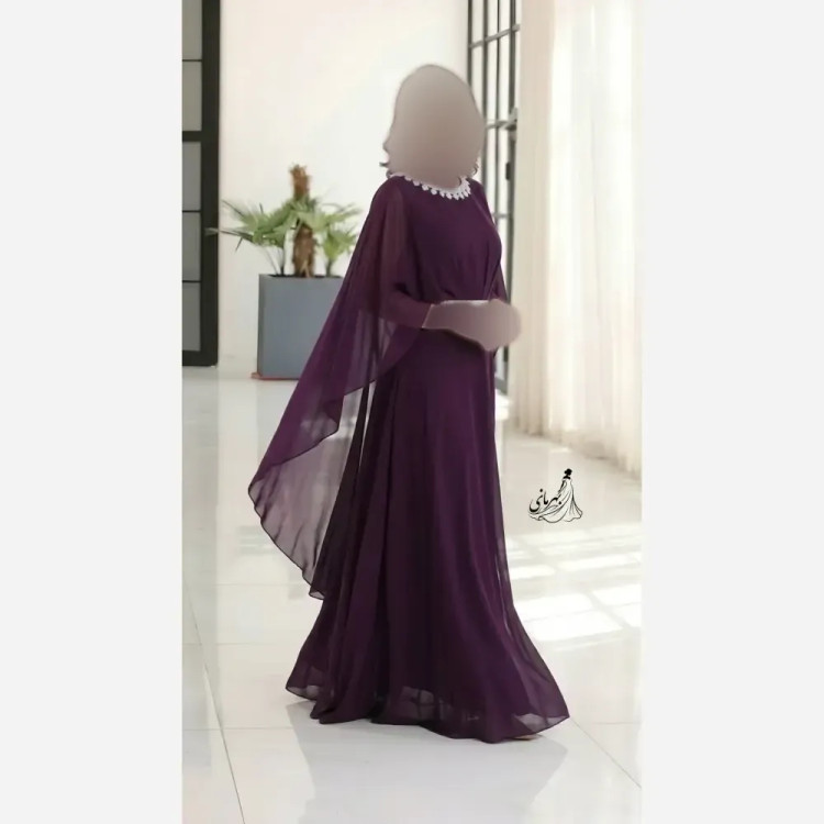 پیراهن حریر سایز بزرگ زنانه کرپ حریر درجه یک کاپدار قد 155