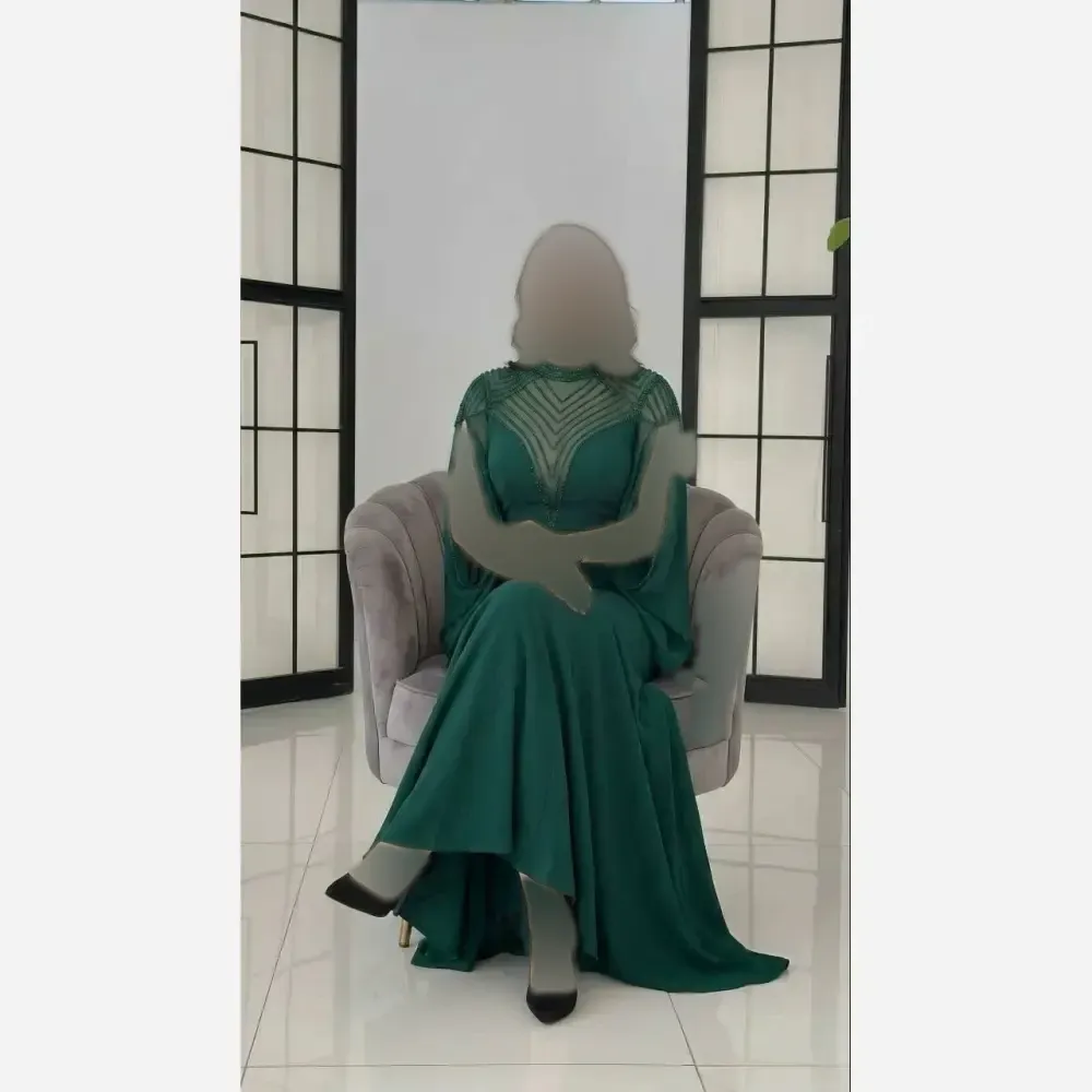 پیراهن ماکسی مجلسی زنانه مدل مایا جنس کرپ دالقیچ