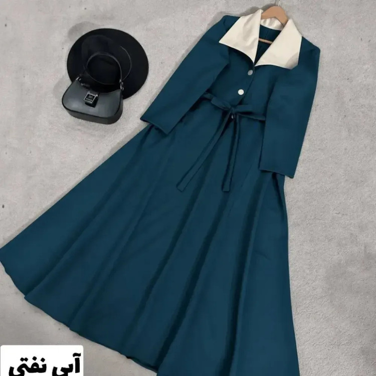 پیراهن بلند زنانه مدل زهره جنس مازراتی رنگ بندی متنوع سایز فری تا 46