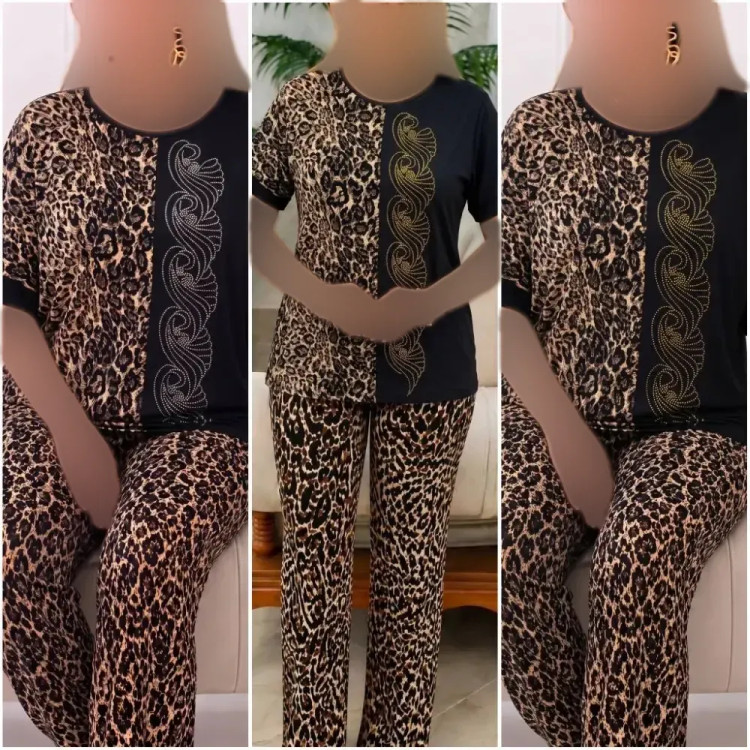 ست قواره دار الیکا ویسکوز الیزه کش فری 38-48 طلایی نقره ای