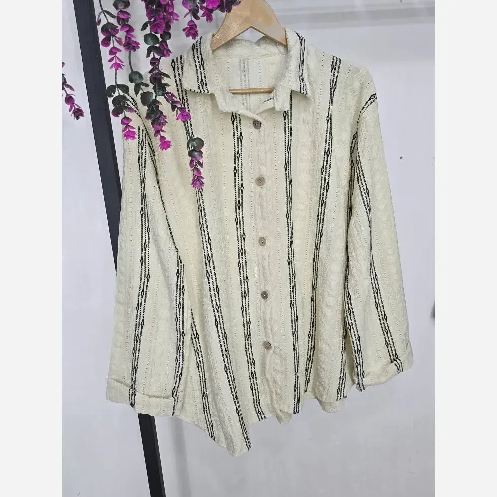 شومیز کرانه مراکشی طرح ابریشم فری سایز 36 تا 46