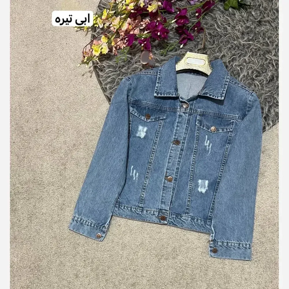 کت جین زنانه مدل نسیم رنگ بندی متنوع سایز 1 و 2