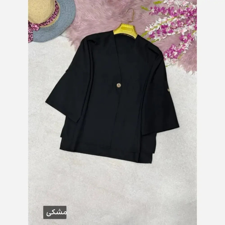 شومیز تک دکمه زنانه جنس پری خنک و سبک فری سایز 38 تا 48