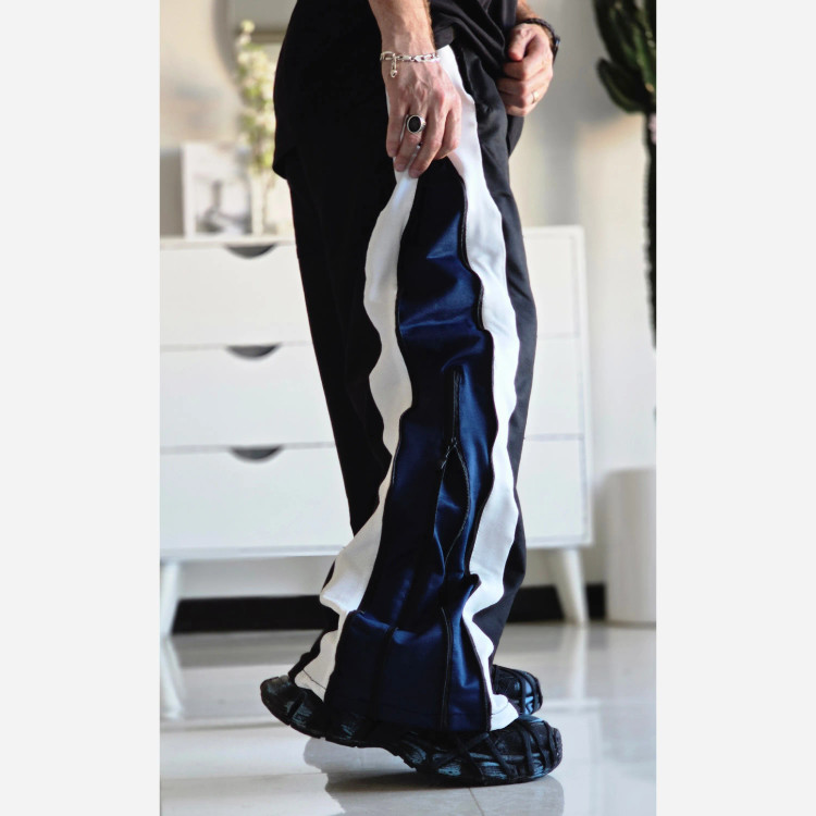 شلوار اسلش فول بگ بغل زیپ بالنسیاگا جنس گلکسی سایز XL XXL XXXL