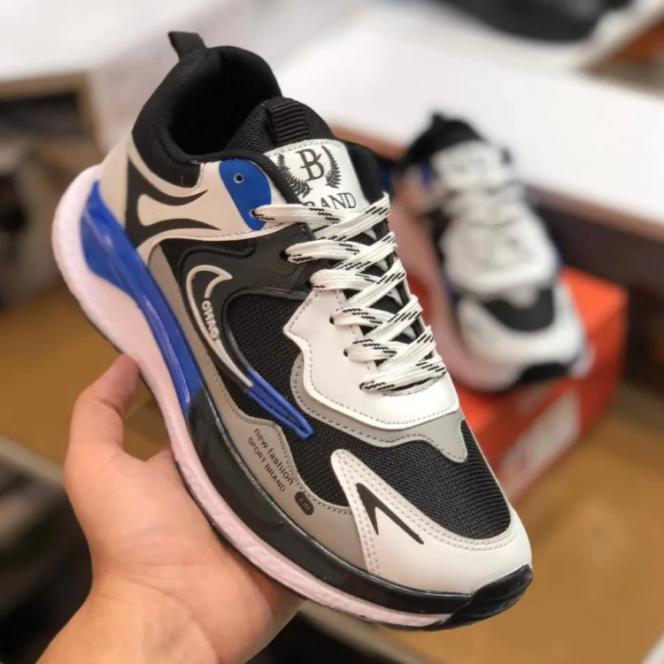 کفش نایک بتا مردانه مشکی آبی کتونی اسپرت و روزمره